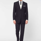 The Darnton - 3 Piece Navy Suit | Ivory Dot Waistcoat