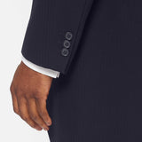 The Bidwell - 3 Piece Navy Morning Suit | Silver Dot Waistcoat
