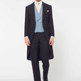 The Bidwell - 3 Piece Navy Morning Suit | Pale Blue Double Breasted Waistcoat