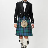 Prince Charlie Jacket & 3 Button Waistcoat with Flower of Scotland Kilt