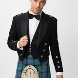 Prince Charlie Jacket & 3 Button Waistcoat with Flower of Scotland Kilt