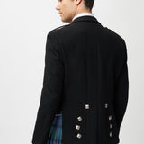 Prince Charlie Jacket & 3 Button Waistcoat with Flower of Scotland Kilt