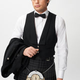 Prince Charlie Jacket & 3 Button Waistcoat with Grey Spirit Kilt