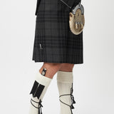 Prince Charlie Jacket & 3 Button Waistcoat with Grey Spirit Kilt