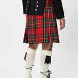 Prince Charlie Jacket & 3 Button Waistcoat with Royal Stewart Kilt