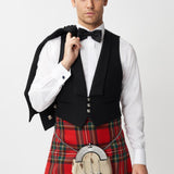 Prince Charlie Jacket & 3 Button Waistcoat with Royal Stewart Kilt