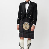 Prince Charlie Jacket & 3 Button Waistcoat with Scottish Spirit Kilt