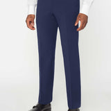 The Simkins - 3 Piece Blue Slim Fit Suit | Navy Pattern Waistcoat
