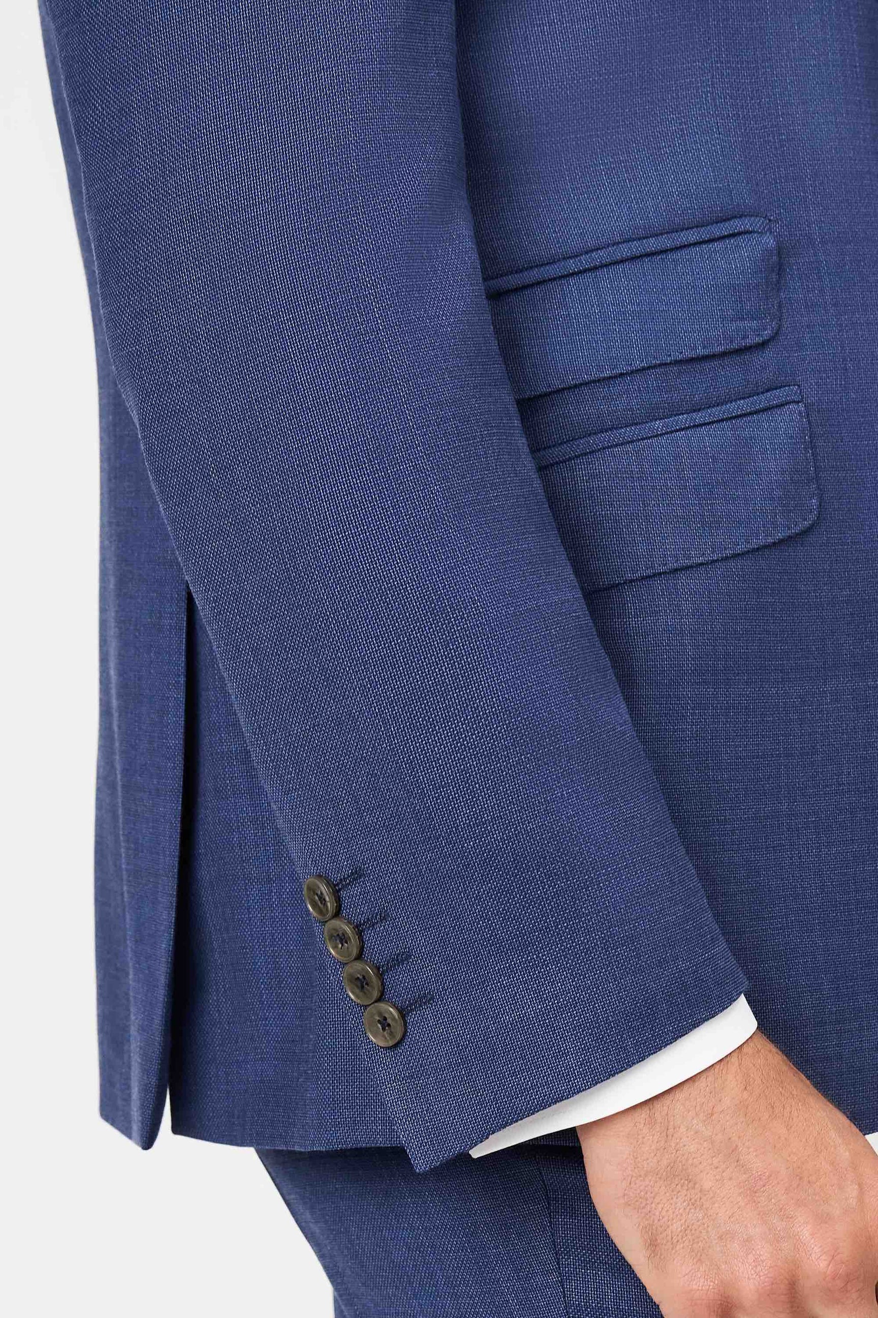 Three Buttons Style suit Dark Gray/Blue Super 150's  Rayon Viscose Italian Fabric Design (One Pleat) main image 0