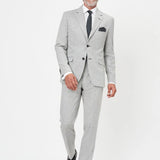 The Wheeler - 2 Piece Light Grey Slim Fit Suit