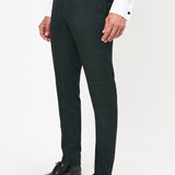 The Wheeler - 3 Piece Dark Green Slim Fit Suit | Dark Green Waistcoat