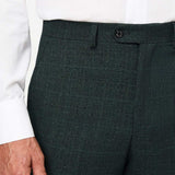 The Wheeler - 3 Piece Dark Green Slim Fit Suit | Dark Green Waistcoat