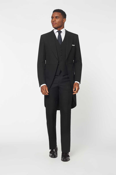 3 Piece Black Morning Suit to Hire Rathbones Tailor 3 Piece Black Morning Suit to Hire Rathbones Tailor