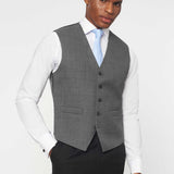 The Bidwell - 3 Piece Black Morning Suit | Mid Grey Waistcoat