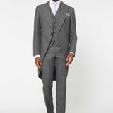 The Bidwell - 3 Piece Mid Grey Morning Suit | Mid Grey Waistcoat