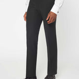 The Simkins - 3 Piece Black Slim Fit Suit | Pale Blue Double Breasted Waistcoat
