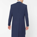 The Keadell - 3 Piece Blue Morning Suit | Ivory Dot Waistcoat