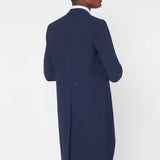 The Keadell - 3 Piece Blue Morning Suit | Silver Dot Waistcoat