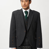 The Keville Charcoal Tweed Jacket & Waistcoat with Grey Spirit Kilt