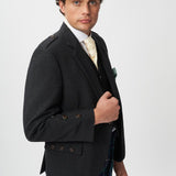 The Keville Charcoal Tweed Jacket & Waistcoat with Modern Douglas Trews