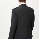 The Keville Charcoal Tweed Jacket & Waistcoat with Spirit of Bannockburn Kilt