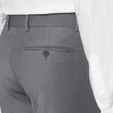 The Simkins - 3 Piece Grey Slim Fit Suit | Blue Waistcoat