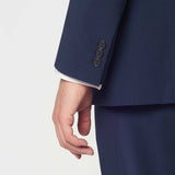 The Simkins - 3 Piece Blue Slim Fit Suit | Grey Waistcoat