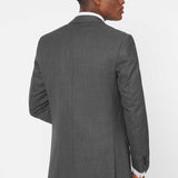 The Darnton - 3 Piece Mid Grey Suit | Ivory Dot Waistcoat