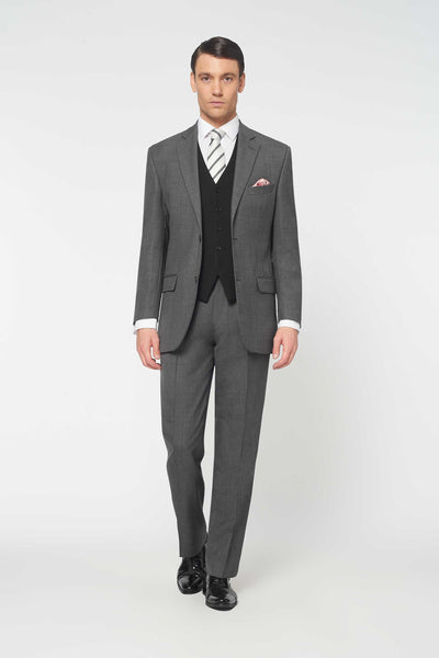 Charcoal suit grey waistcoat hotsell