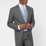 The Bidwell - 3 Piece Mid Grey Morning Suit | Pale Blue Double Breasted Waistcoat