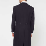 The Bidwell - 3 Piece Navy Morning Suit | Ivory Dot Waistcoat