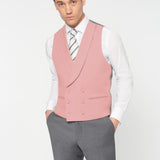 The Keadell - 3 Piece Grey Morning Suit | Pale Pink Double Breasted Waistcoat