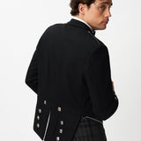 Prince Charlie Jacket & 3 Button Waistcoat with Grey Spirit Kilt