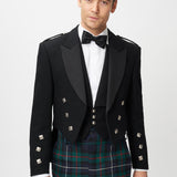 Prince Charlie Jacket & 3 Button Waistcoat with Modern Robertson Trews