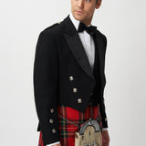 Prince Charlie Jacket & 3 Button Waistcoat with Royal Stewart Kilt