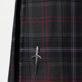 The Keville Charcoal Tweed Jacket & Waistcoat with Scottish Spirit Kilt