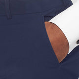 The Keadell - 3 Piece Blue Morning Suit | Navy Pattern Waistcoat